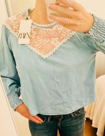 Chemise manches longues femme Zara taille S