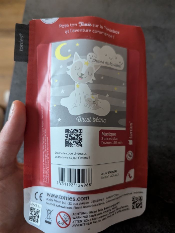 Tonies chat bruit blanc l'heure de la sieste - photo numéro 2