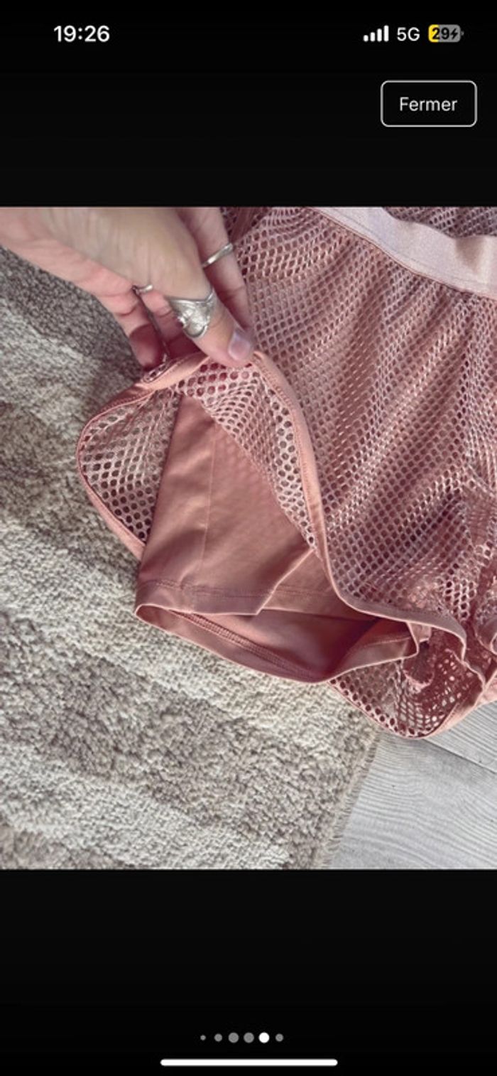 Ensemble undiz sport short et tee-shirts rose gold - photo numéro 5