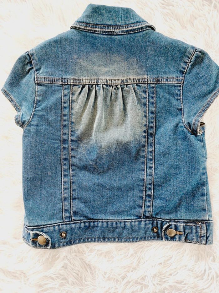 Veste jean manches courtes - photo numéro 4