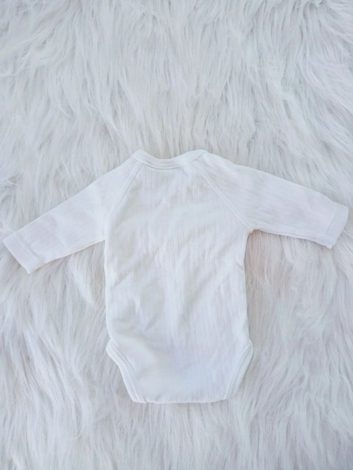 Bodie naissance blanc côtelé 0mois N*0181 - photo numéro 4