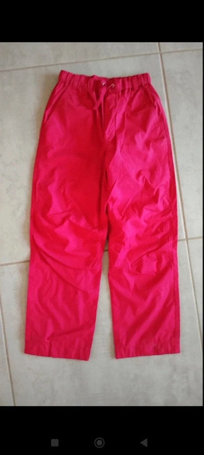 Pantalon rouge taille m avec poches alouette - photo numéro 2