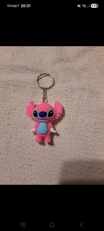 Porte-clés Angel rose