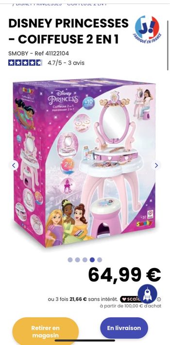 Coiffeuse neuf ! Disney princesse