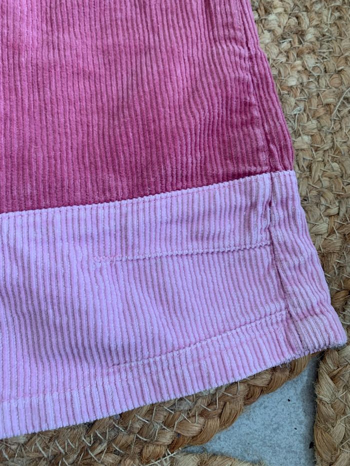 Robe vieux rose en velours Okaidi 3 ans - photo numéro 2