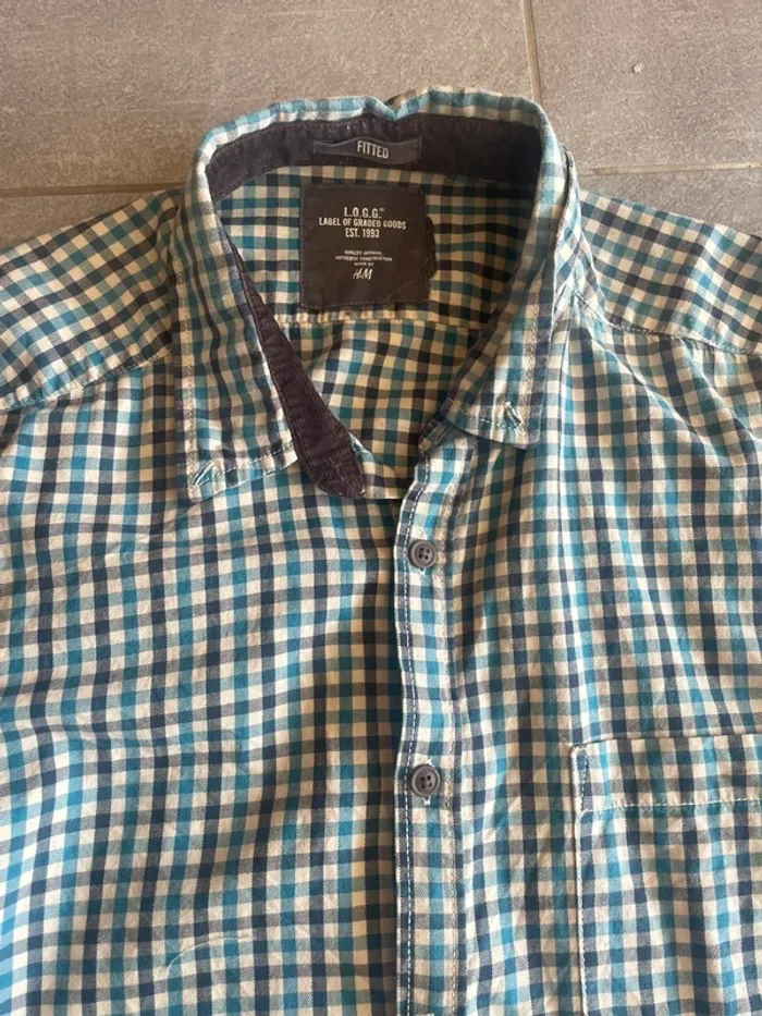 Chemise à carreau H&M M - photo numéro 3