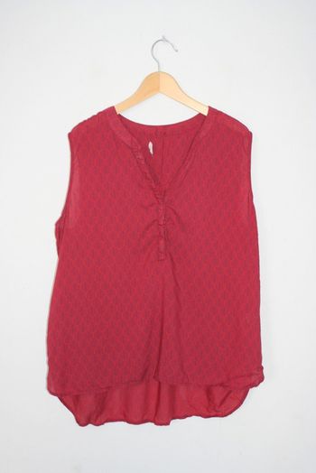 Blouse sans manche bordeaux Lookiero taille 48