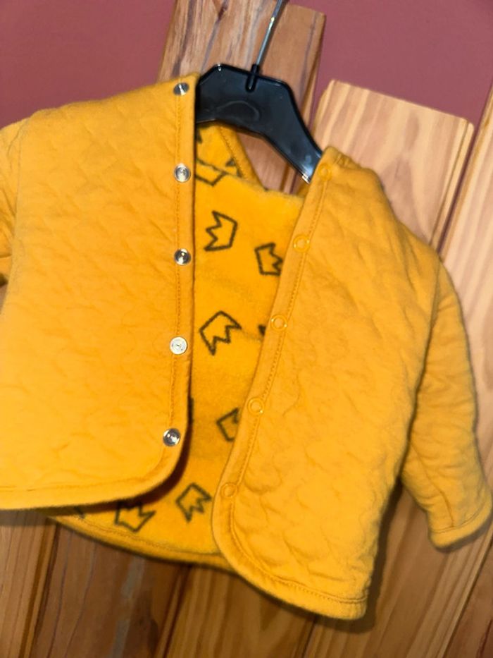 Veste fourrer Moutarde Zeeman 1/3 mois - photo numéro 2