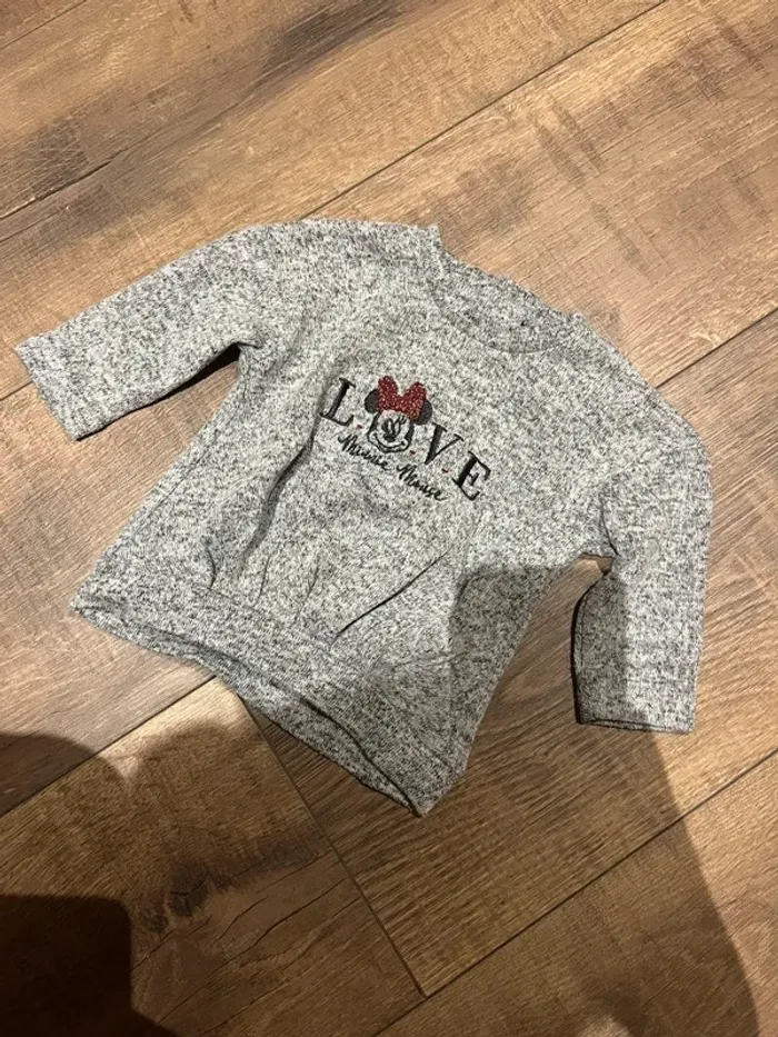 Pull gris Minnie