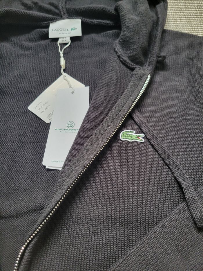 Gilet Lacoste Noir - photo numéro 3