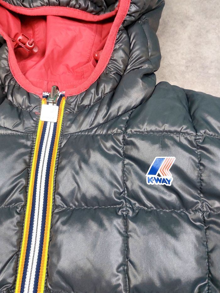 K-way reversible gris fonce et rouge fonce taille S - photo numéro 4
