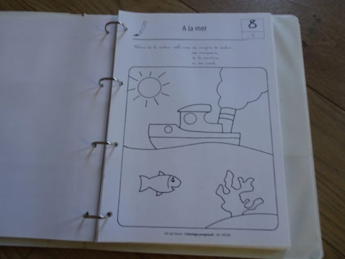 Classeur coloriage progressif 5-8 ans Gai savoir - photo numéro 2