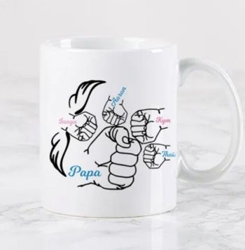 Mug Papa enfant  point