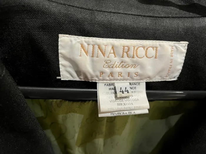 Veste blazer Nina Ricci lin Vintage - photo numéro 3