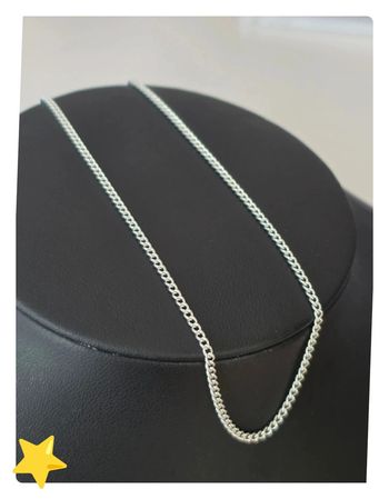 Collier maille gourmette 2mm 40cm