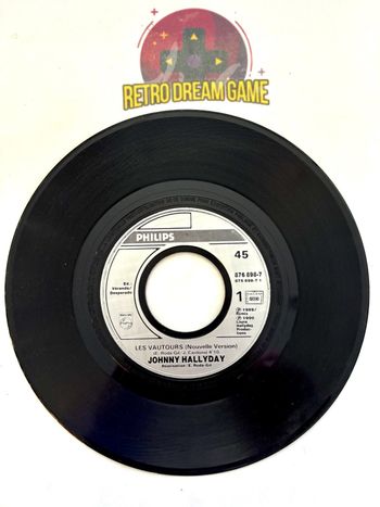 Disque vinyles Johnny hallyday les vautours nouvelle version 45t