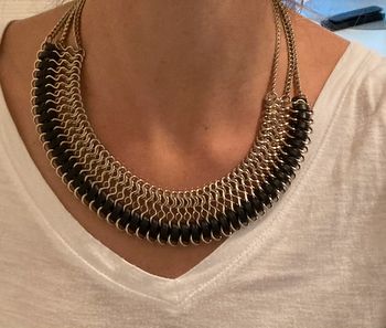 Collier bi matière