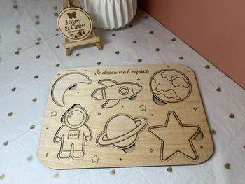 Puzzle éducatif en bois : Dinosaures - Jouet Montessori