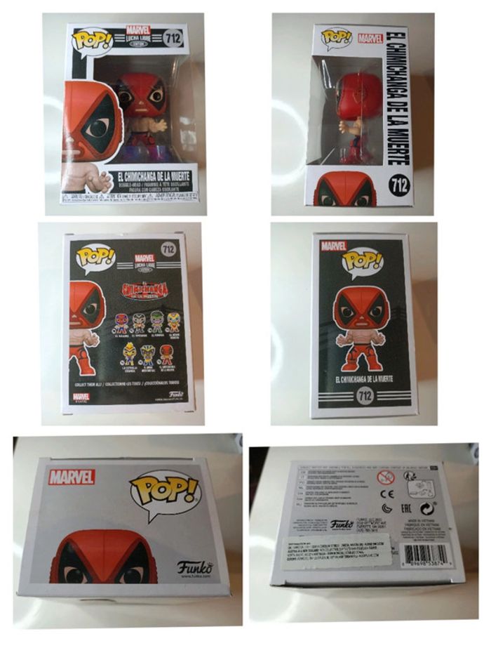 Lot de 3 Funko pop Marvel lucha libre 707 el venenoide
709 el hero Invicto
712 el chimichanga - photo numéro 3