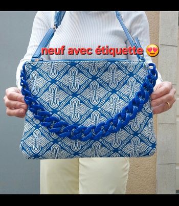Superbe sac neuf bleu roi