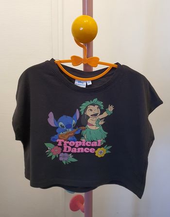 Tee-shirt crop top 'Stitch'