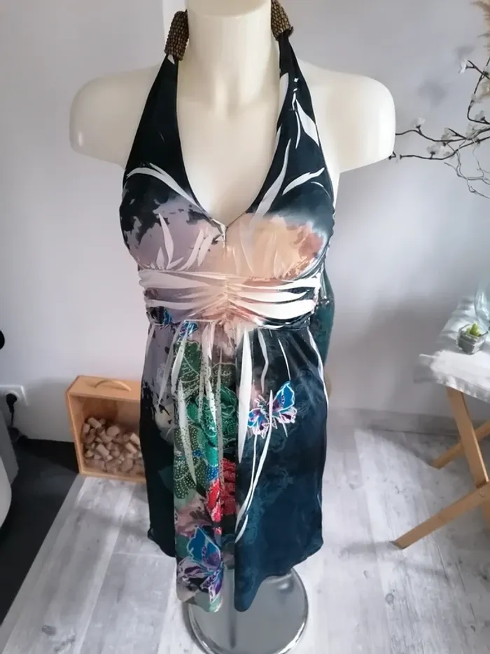 Robe colorée dos nu snake Milano 40