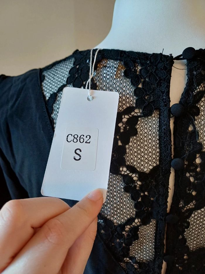 Robe noire fluide chic neuve Akoz de toi taille S 36 - photo numéro 9