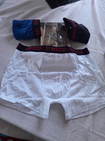 Lot de 3 boxers homme Unico taille L neufs avec emballage