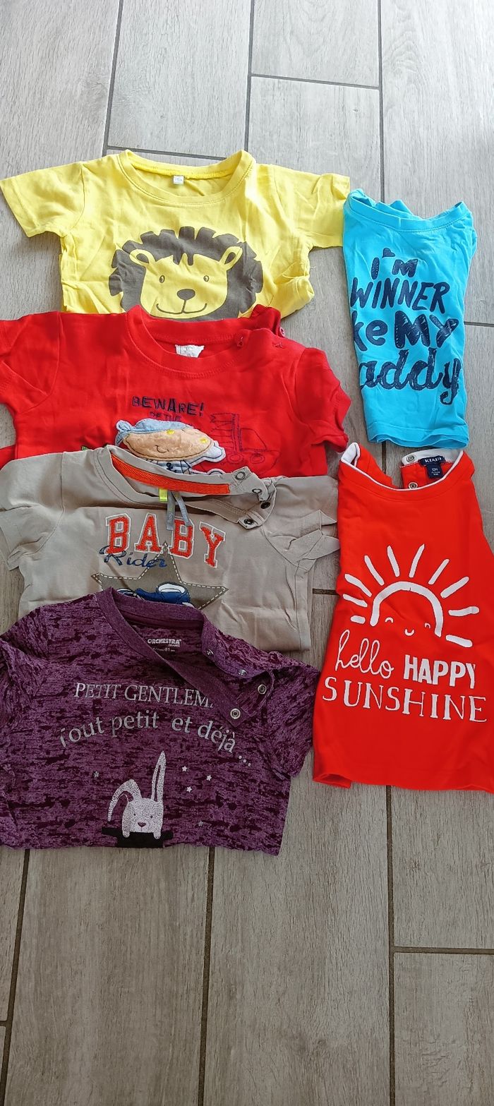 Lot de tee Shirt mc 12 mois