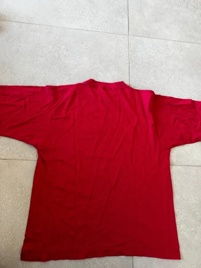 T-shirt rouge Rodier, taille L ,très bon état - photo numéro 4