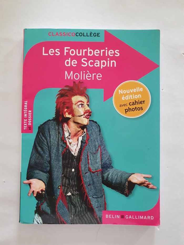 Livre les fourberies de scapin moliere