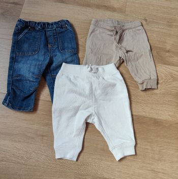 Lot 3 pantalons garçon 3 mois 