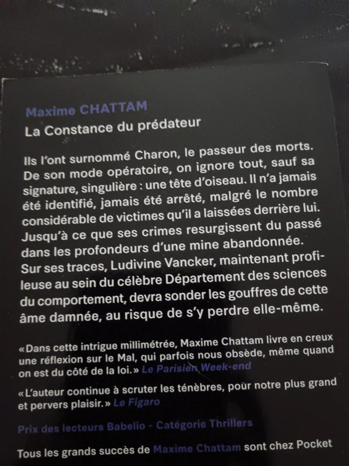 Livre maxime chattam - photo numéro 2