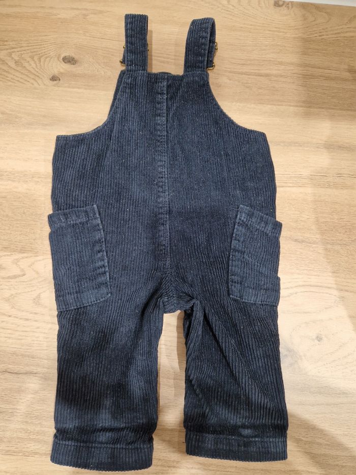 Salopette en velours côtelé 9 mois - photo numéro 2
