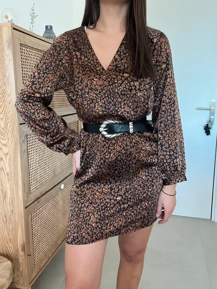 Robe marron et noire Ema Blues