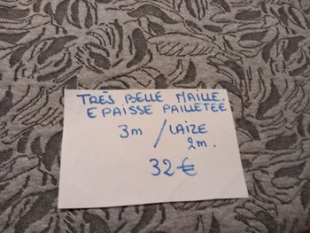 très joli coupon de maille epaisse