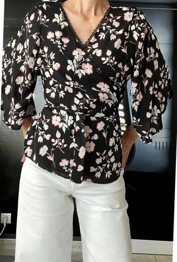 Blouse cache cœur