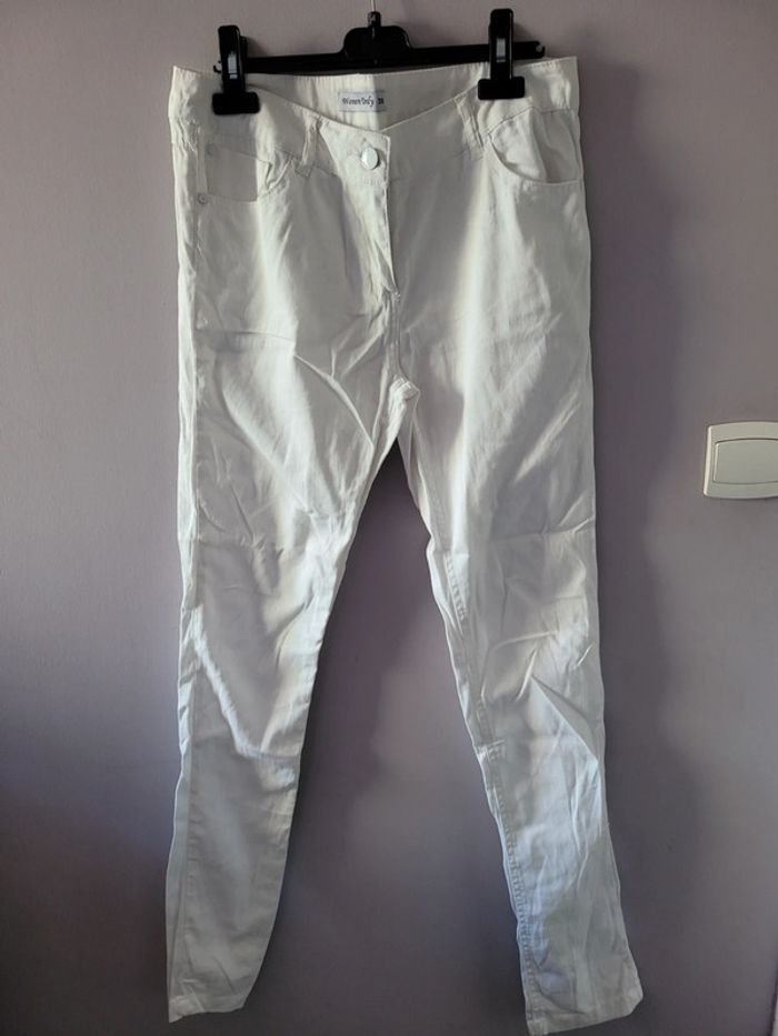 Jean blanc taille 38 Women Only