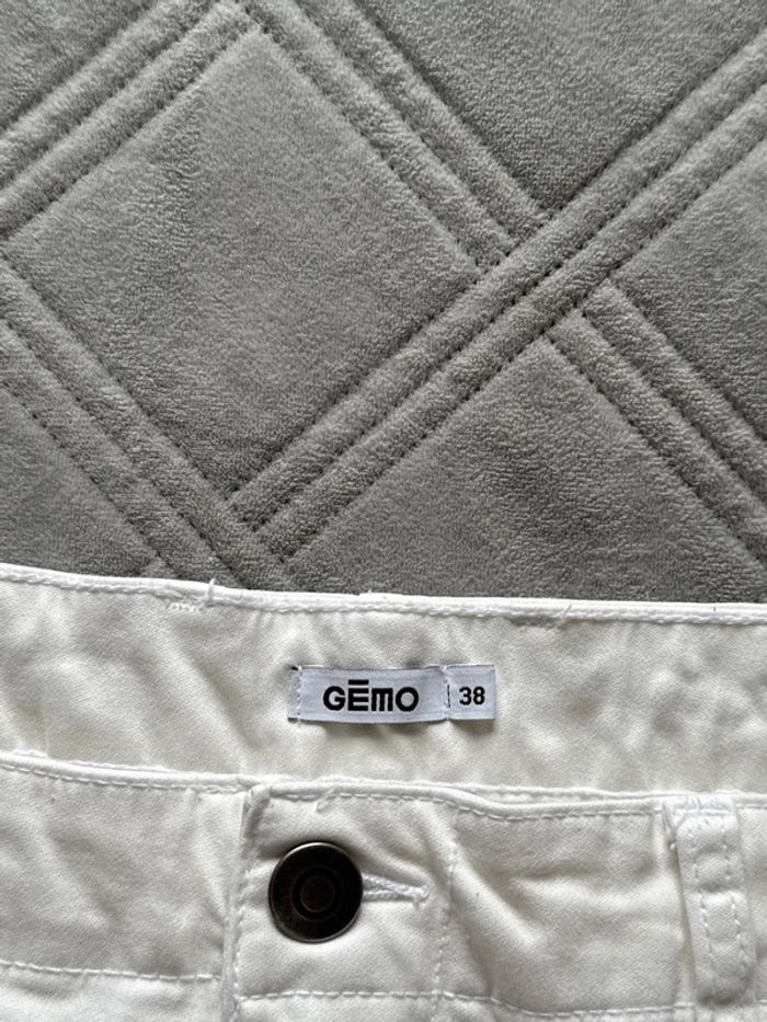 Pantalon  cargo  homme blanc - taille 38 - Gémo - très bon état - photo numéro 8