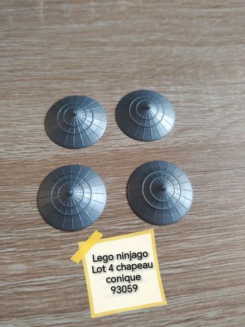 Lego ninjago lot 4 chapeau conique 93059