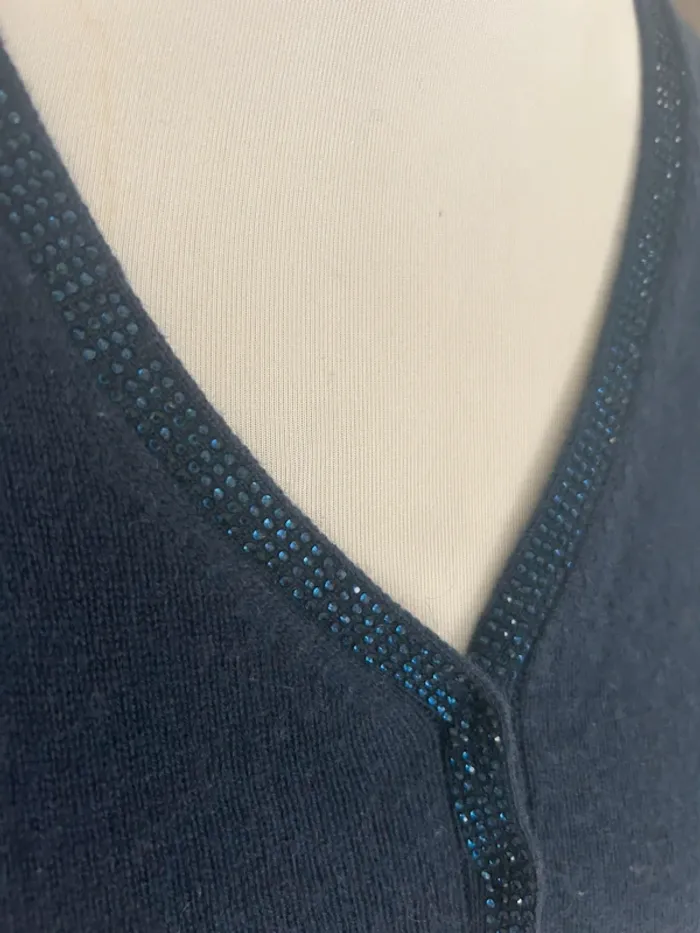 Max & Moi pull bleu Laine et cachemire, taille 36 - photo numéro 6