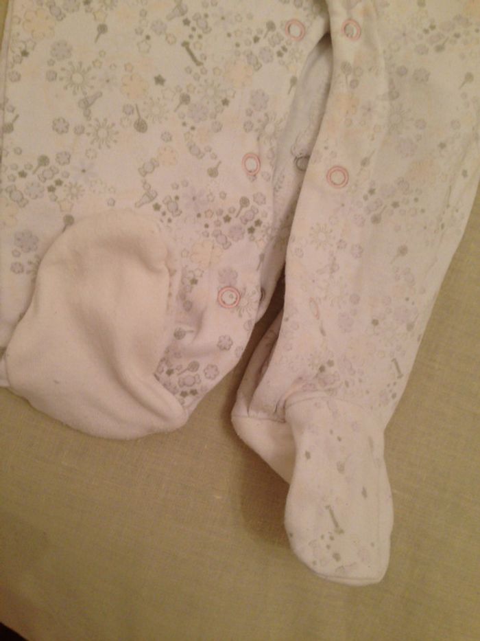 Dors bien blanc avec impression motifs pastels - photo numéro 4