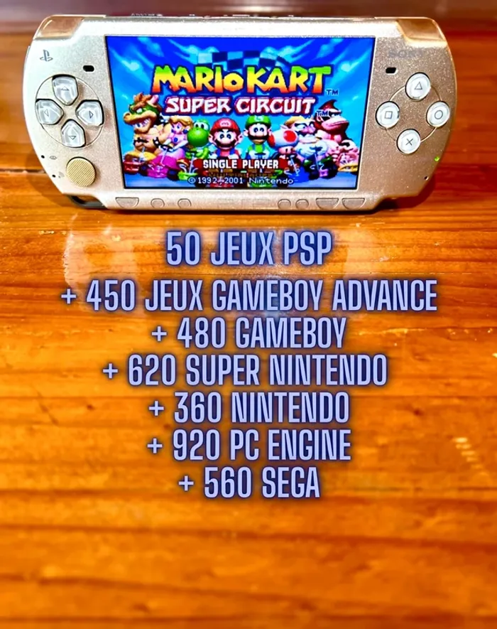Pack Sony PSP Avec 7 Jeux Dont Castlevania – Console Et Jeux En Bon état