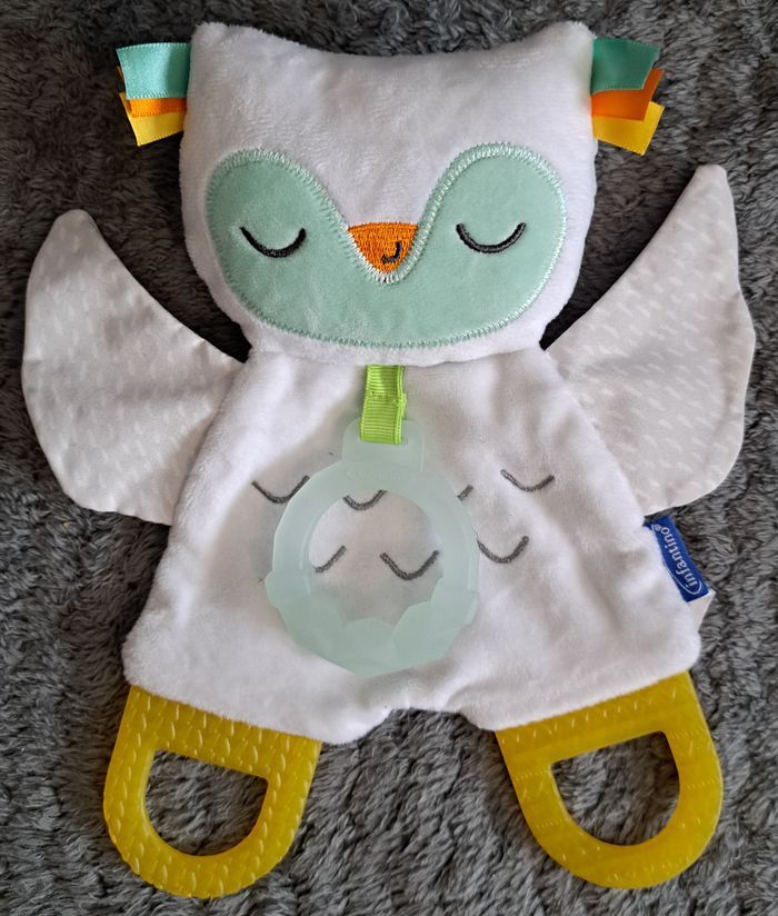 Peluche doudou pour bébé, hibou - Infantino - photo numéro 1