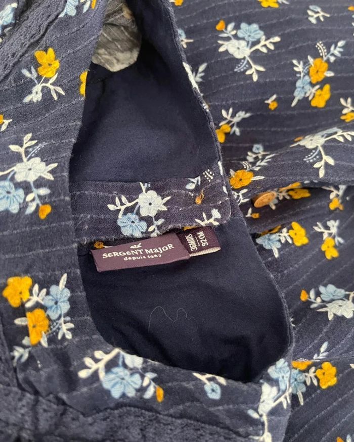 Robe bleu marine fleurie 36 mois - Sergent Major - photo numéro 6
