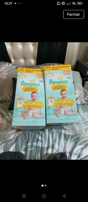 Couches Pampers premium taille 3