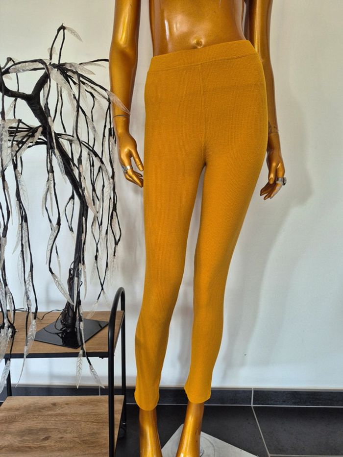 Legging Long Femme Moutarde Taille L/40