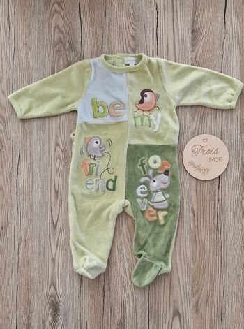 Pyjamas velours bébé garçon 3mois