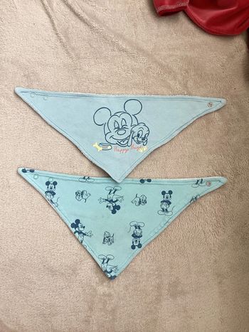 Lot de 2 bavoirs bandanas