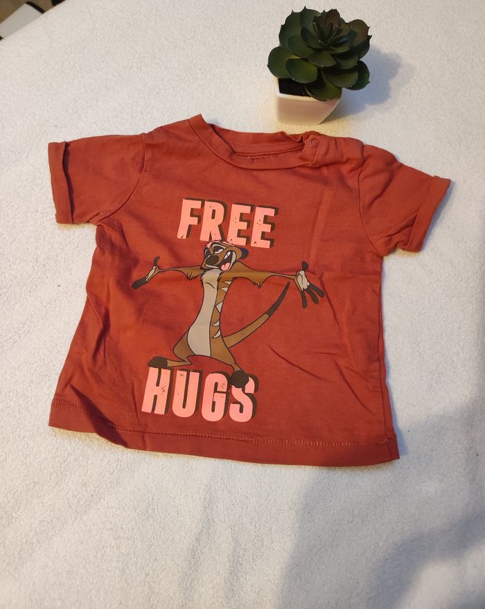 T-shirt Timon rouille garçon - Taille 3 mois - Disney Baby - photo numéro 2